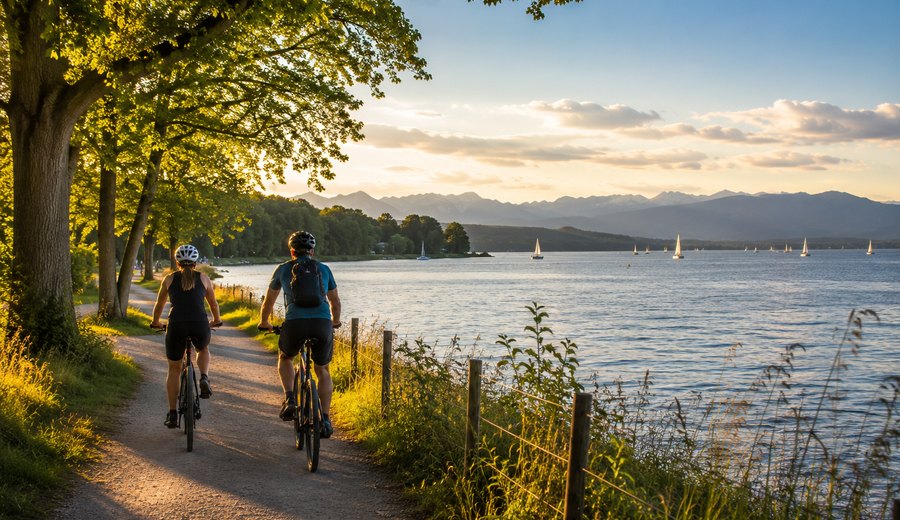 Aktivurlaub mit Radfahren und Natur rund um Starnberg